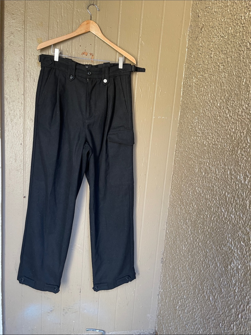 Elwood Wool Blend pants in Black Size 30